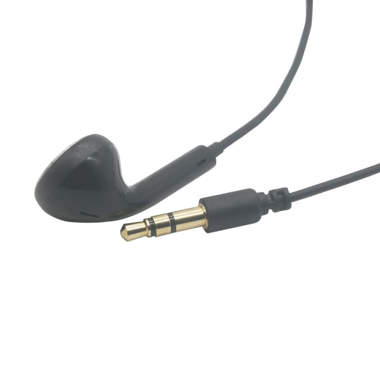 Mono headset med mikrofon – 3,5 mm anslutning och knappsstyrning - svart