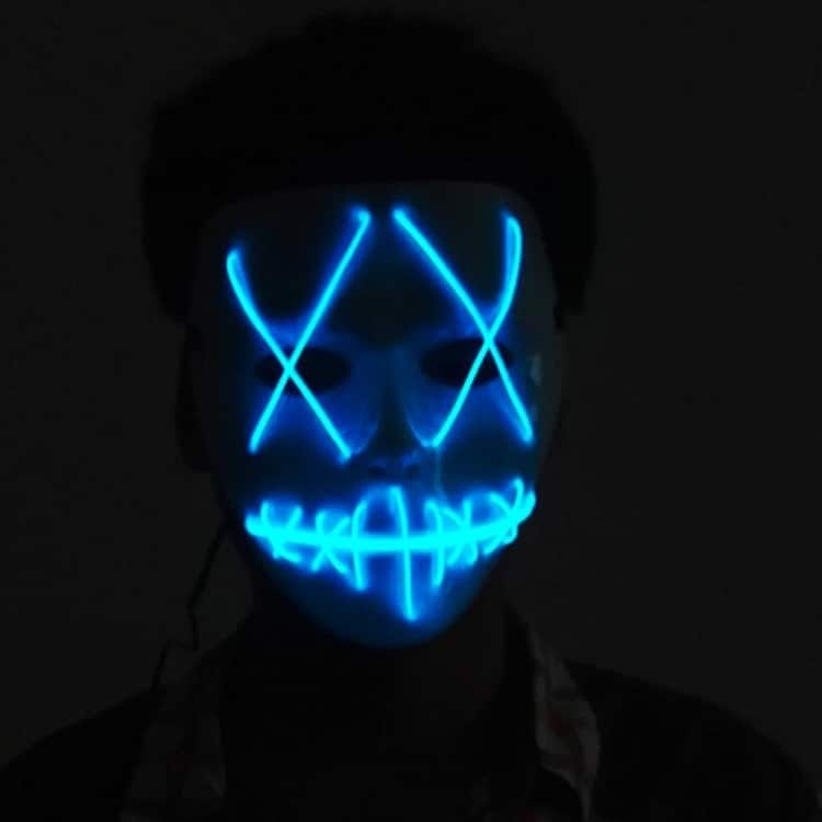 Ansiktsmask Glowing Blå
