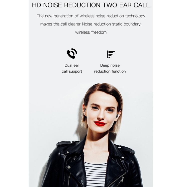 H6 True Wireless Bluetooth 5.0 Headset med laddbox