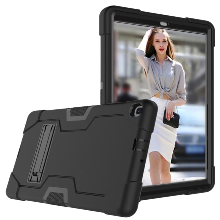 Tåligt Skyddsfodral med ställ Samsung Galaxy Tab A 10.1 2019 - Svart