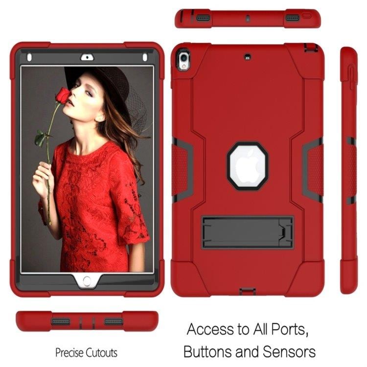 Hållbart skal med hållare för iPad 10.5 - Rött
