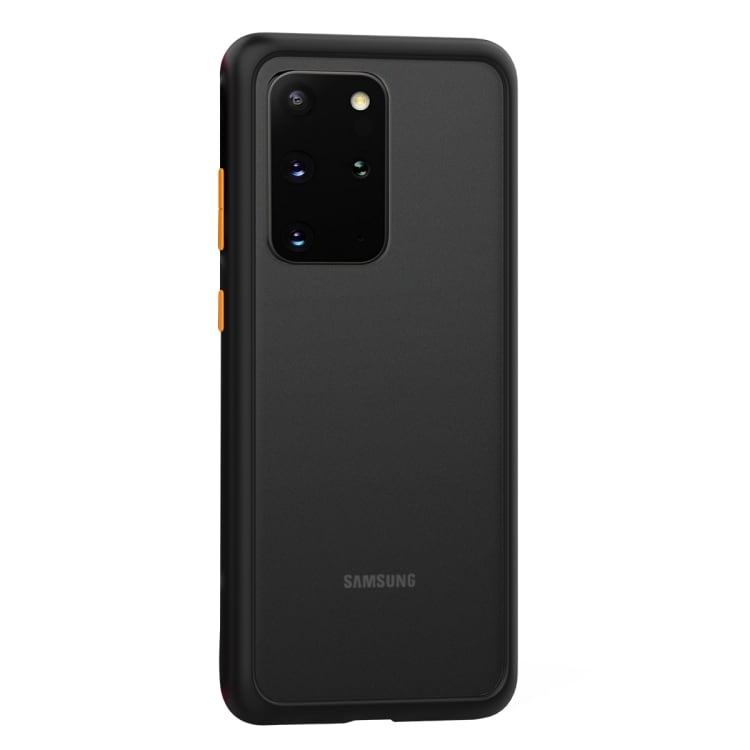 Shockproof TPU skal till Samsung Galaxy S20, svart + gul