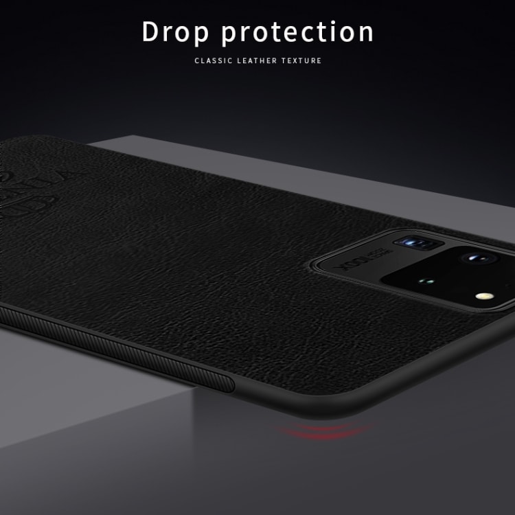 TPU skyddsskal med lädertextur till Samsung Galaxy S20 Ultra