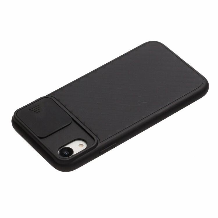 Anti-slip TPU skal med kameraskydd till iPhone XR, svart