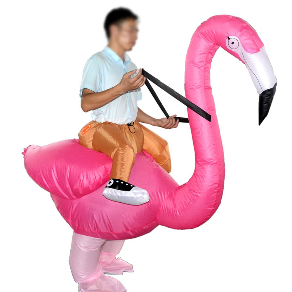 Uppblåsbar Flamingo Maskeraddräkt
