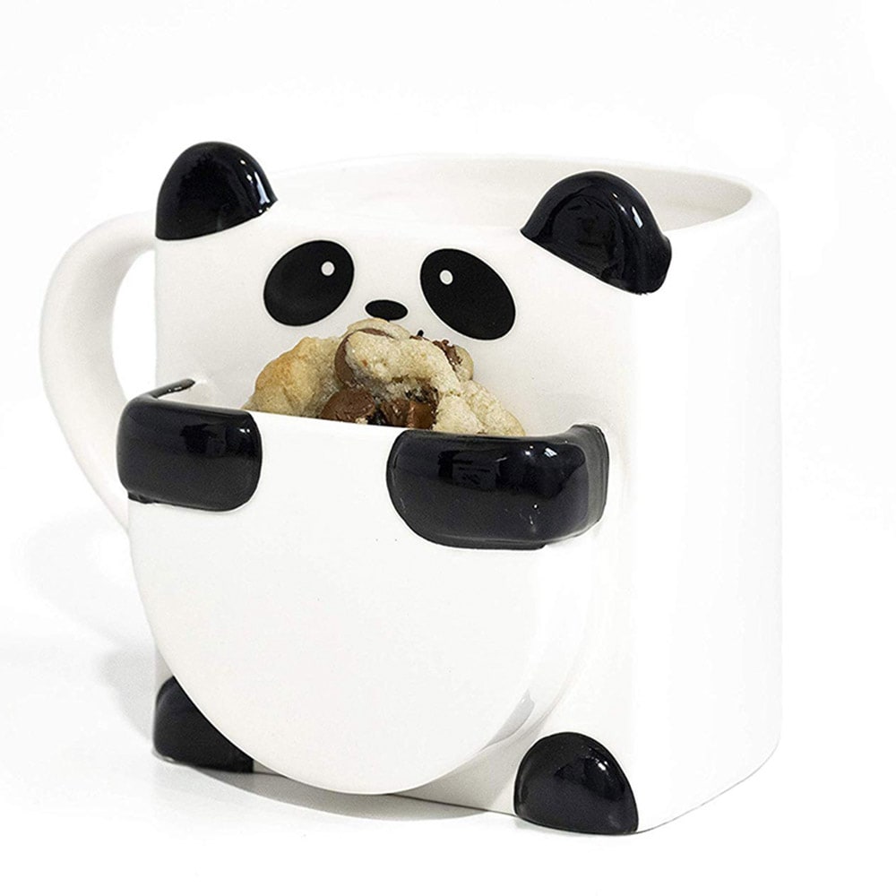 Kaffekopp Panda med kakficka
