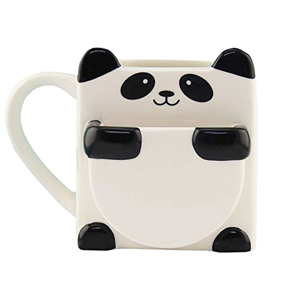 Kaffekopp Panda med kakficka