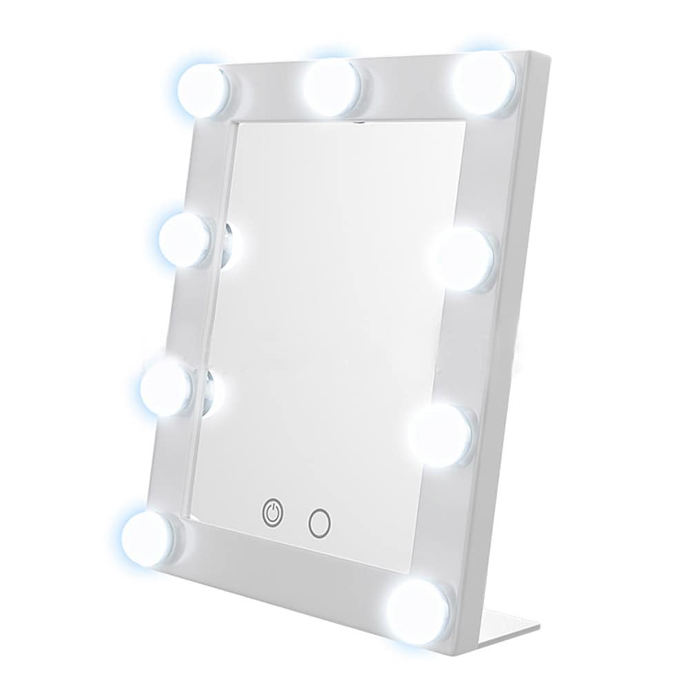 Sminkspegel med LED-lampor och touchkontroll