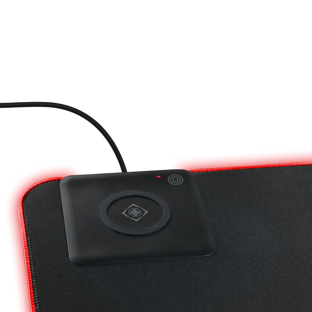 Deltaco Gaming RGB-musmatta Extra Bred med trådlös laddning