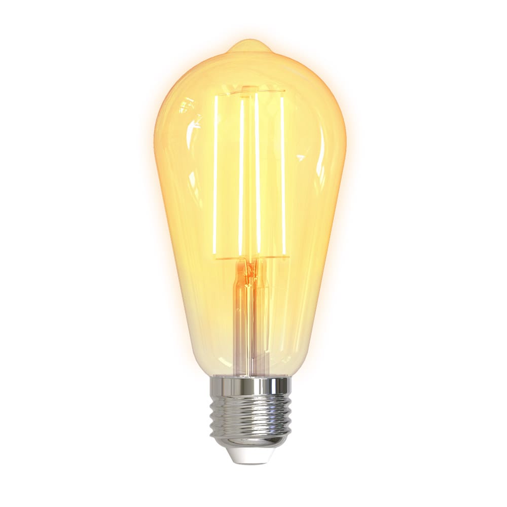 DELTACO Smart Home LED-lampa Filament E27, WiFI, 5.5W