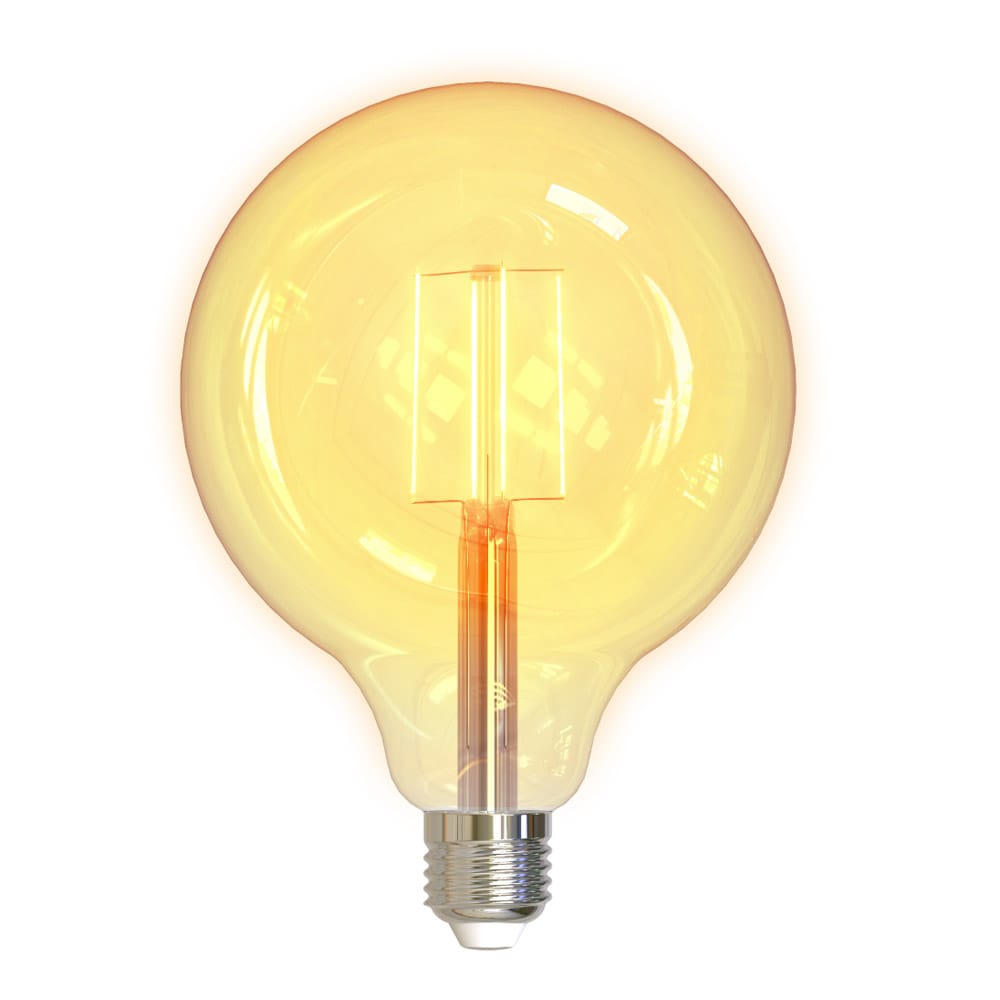 DELTACO Smart Home LED-lampa Filament E27, WiFI, 5.5W G125