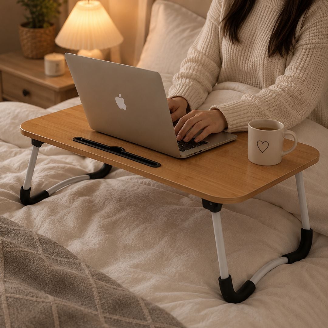 Justerbart laptopbord för säng & soffa – Pemtura