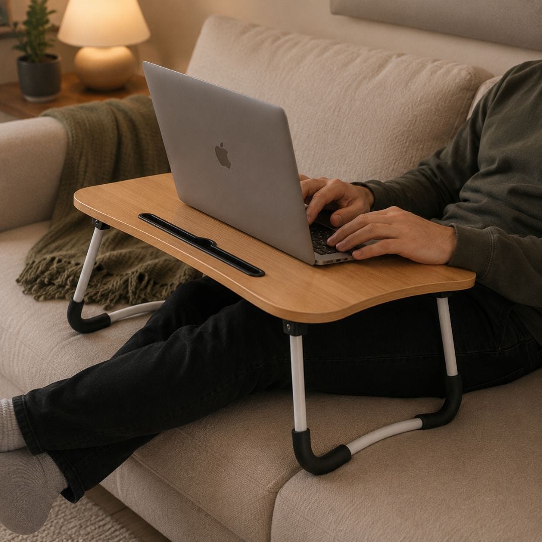 Justerbart laptopbord för säng & soffa – Pemtura