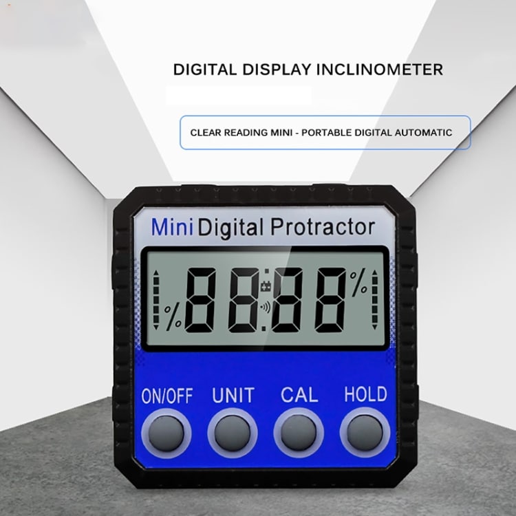 Digital Vinkelmåler med stærk magnet - Lcd display
