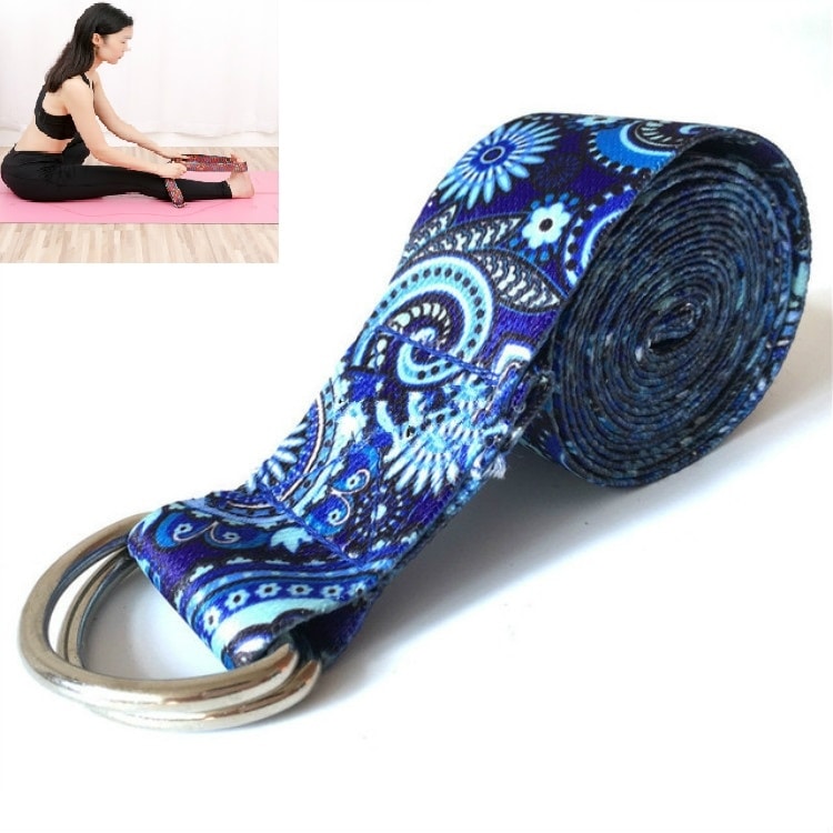 Yoga Strechband 185 x 3.8cm - Blå