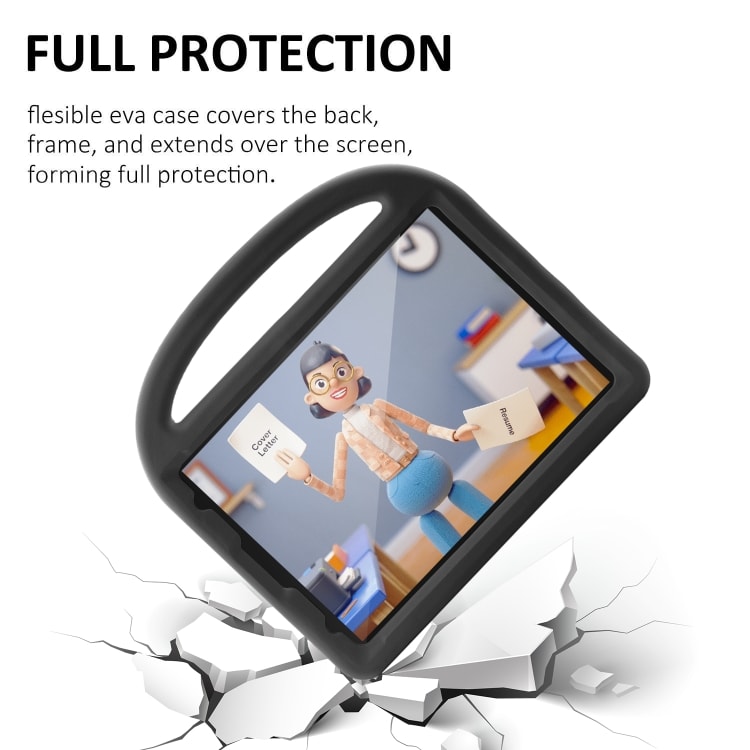 Stöttåligt barnvänligt fodral med ställ och handtag iPad Pro 11 (2020), Svart