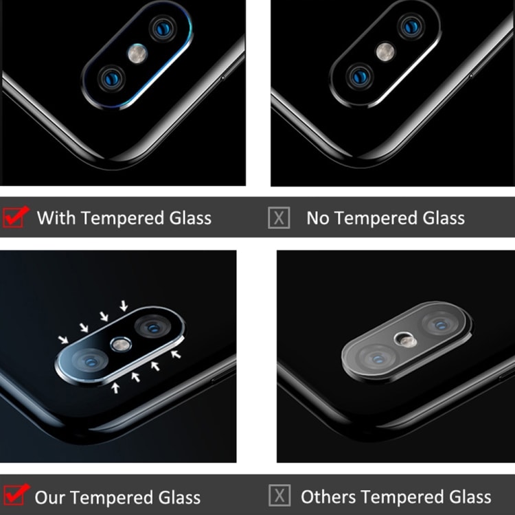 Linsskydd 2.5D härdat glas Bakre Kamera Huawei P40 Pro