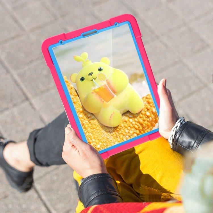 Stöttåligt barnfodral med ställ och handtag iPad Pro 11 (2020), Rosa+Blå