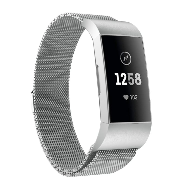 Armband i metal Fitbit Charger 3 - Silver