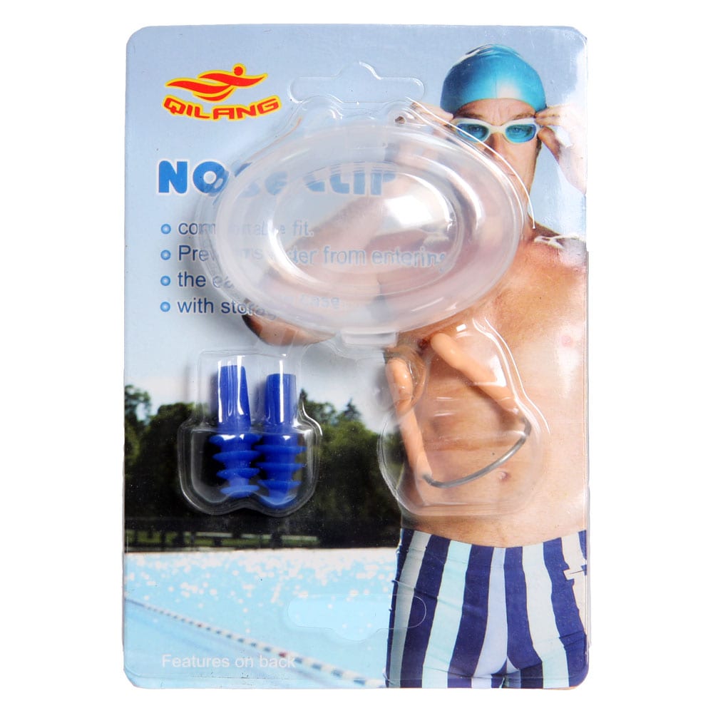 Näsklämma med stålbåge för simning 2-pack