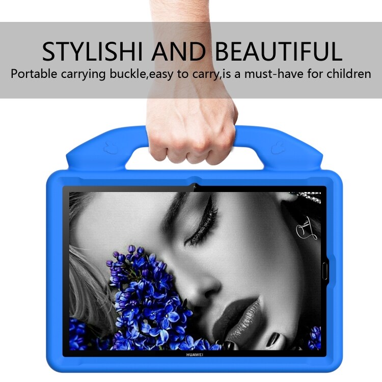 Stöttåligt barnfodral med ställ & handtag Huawei MediaPad M6 10.8", Blå
