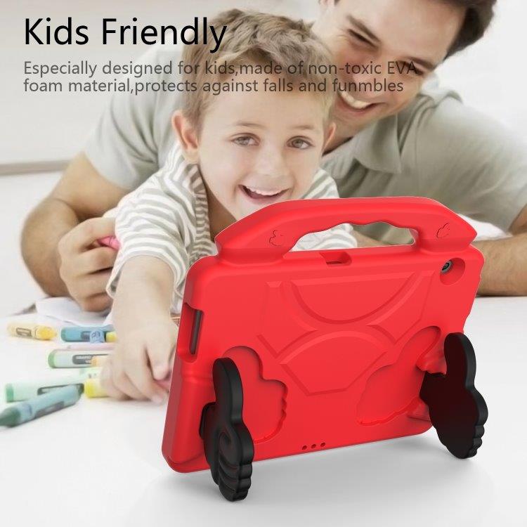 Stöttåligt barnfodral med ställ & handtag Huawei MediaPad T3 10.1", Röd
