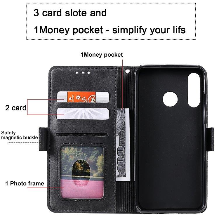 Plånboksfodral med ställ Huawei P30 Lite, Svart