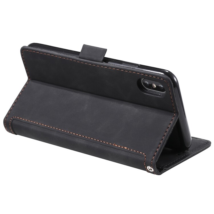Plånboksfodral med ställ iPhone X / XS, Svart