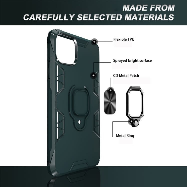 Shockproof TPU skal med ringhållare iPhone 11 Pro, Svart