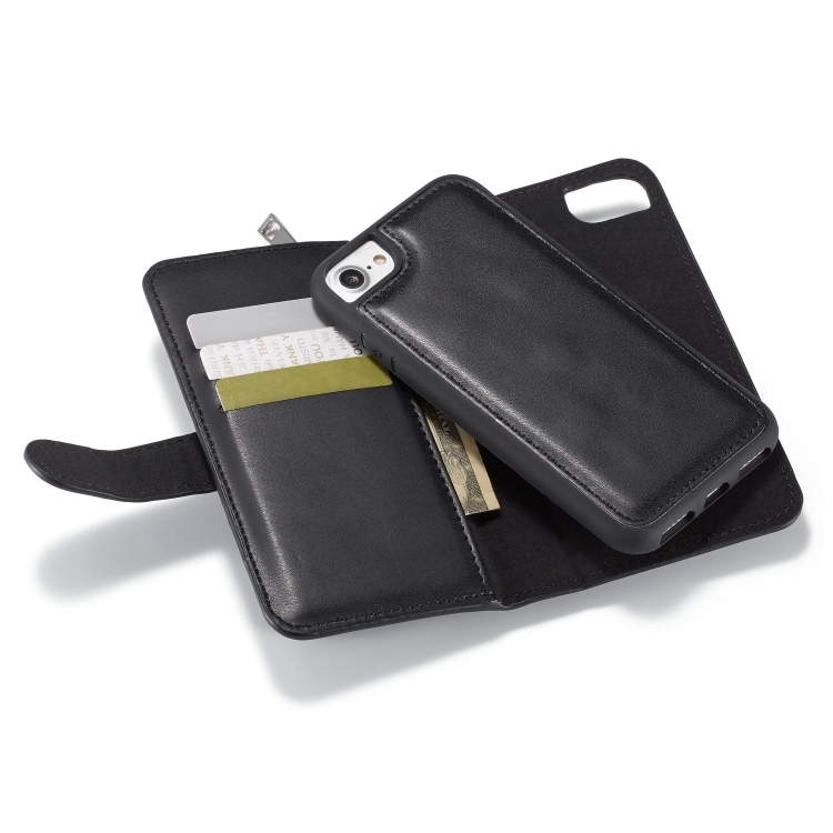 Plånboksfodral med myntfack iPhone SE 2020 / 8 / 7, Svart