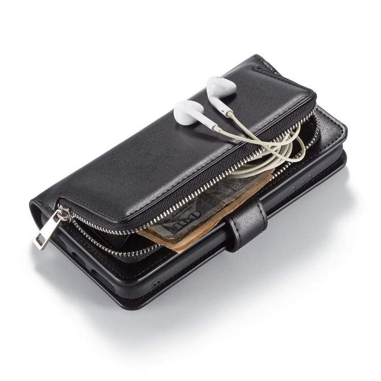 Plånboksfodral med myntfack iPhone XR, Svart
