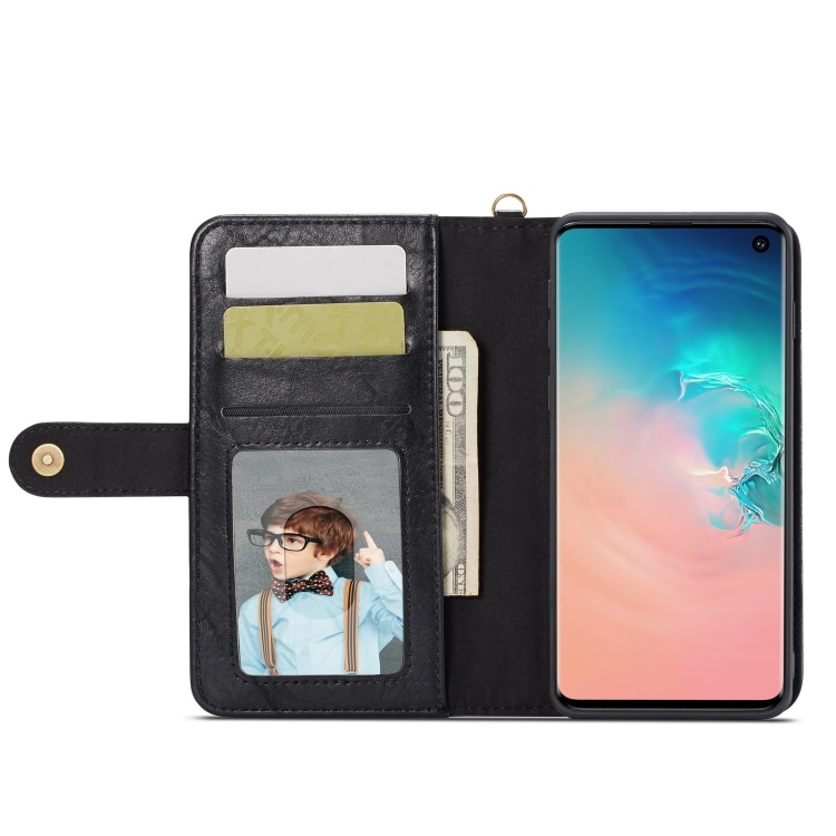 Plånboksfodral med spänne Samsung Galaxy S10, Svart