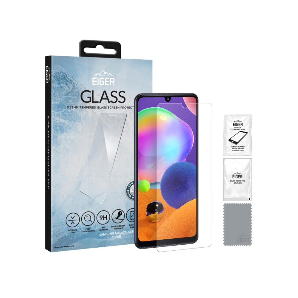 Eiger Glas Skärmskydd Samsung Galaxy A31 Klar