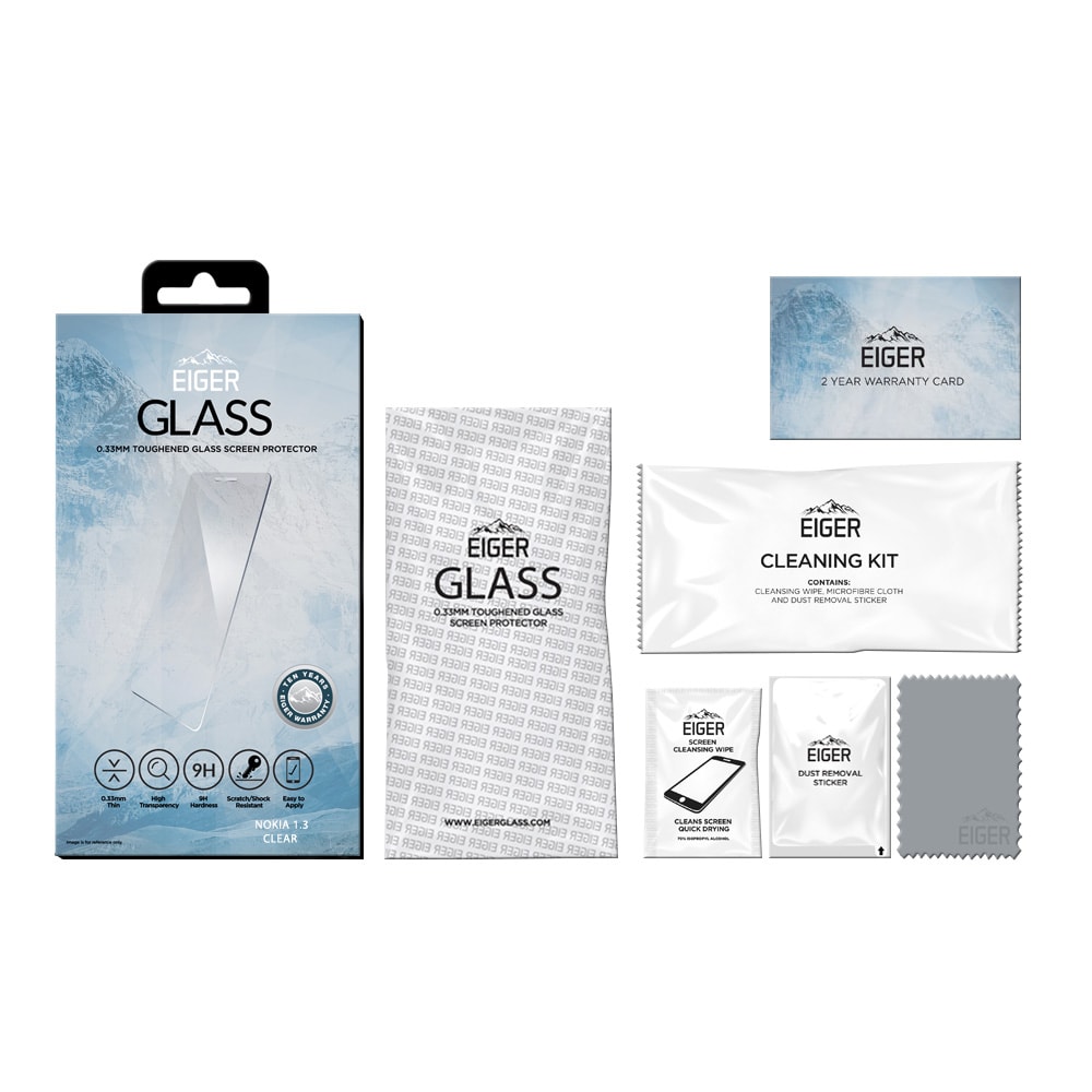 Eiger Glas Skärmskydd Nokia 1.3 Klar