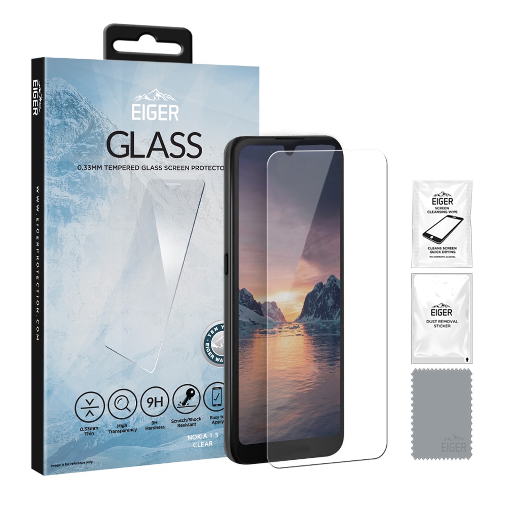 Eiger Glas Skärmskydd Nokia 1.3 Klar