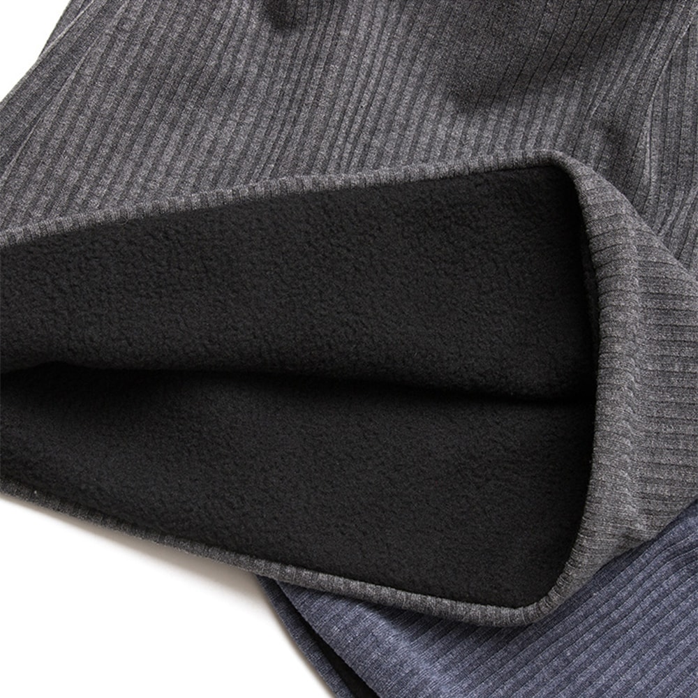 Svart beanie / tunn mössa / fleecefodrad unisex-mössa / hjälmmössa