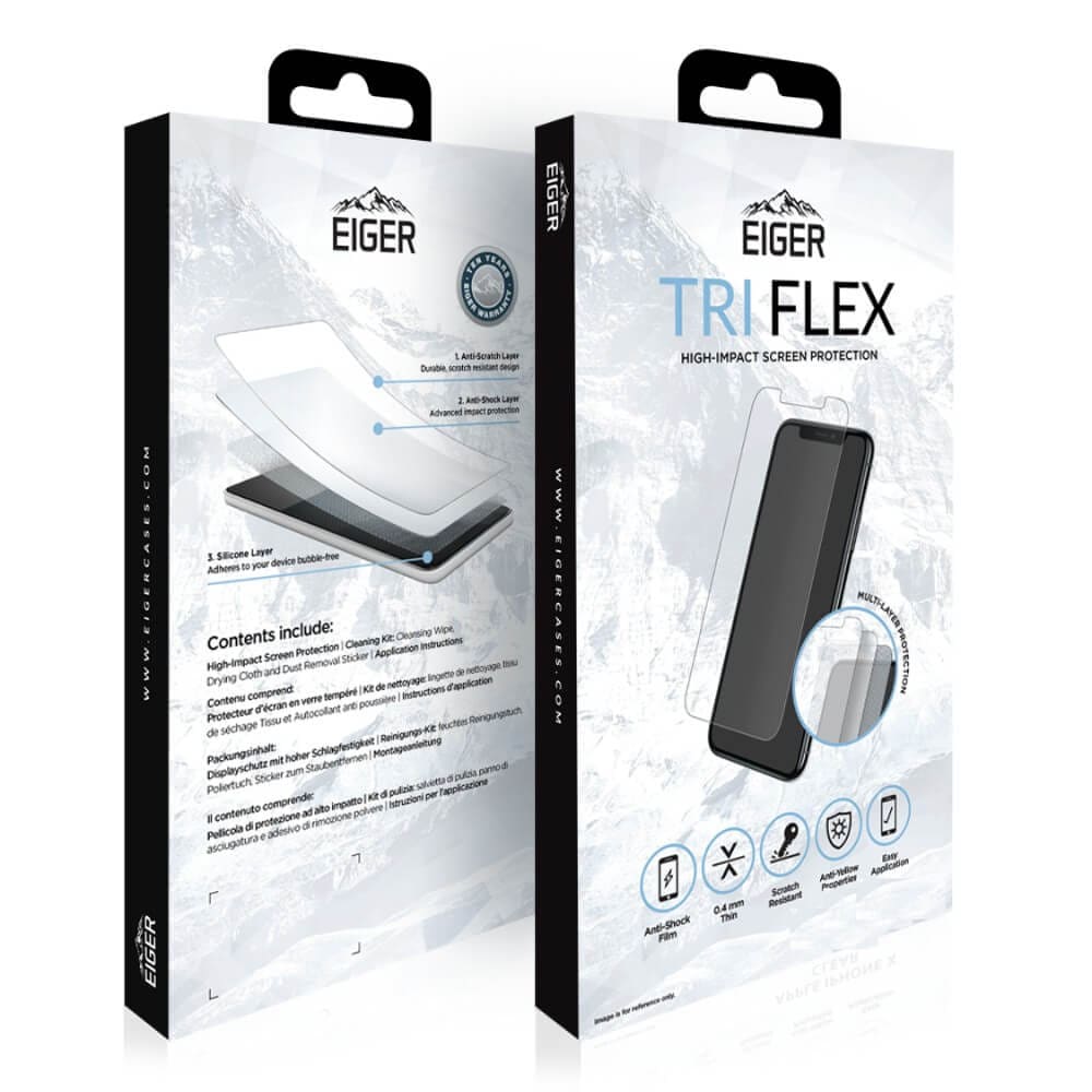 Eiger Tri Flex Skärmskydd Samsung Galaxy Xcover Pro 2-pack