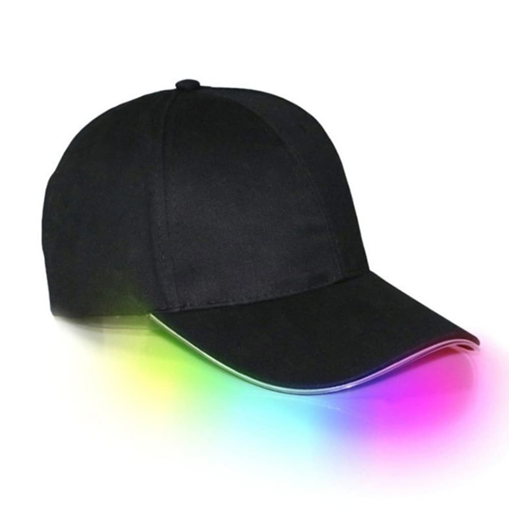 Keps med LED - Svart, RGB Ljus