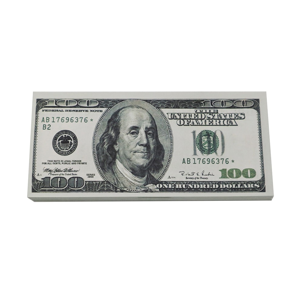 Låtsaspengar - 100 Amerikanska dollar -  100-pack