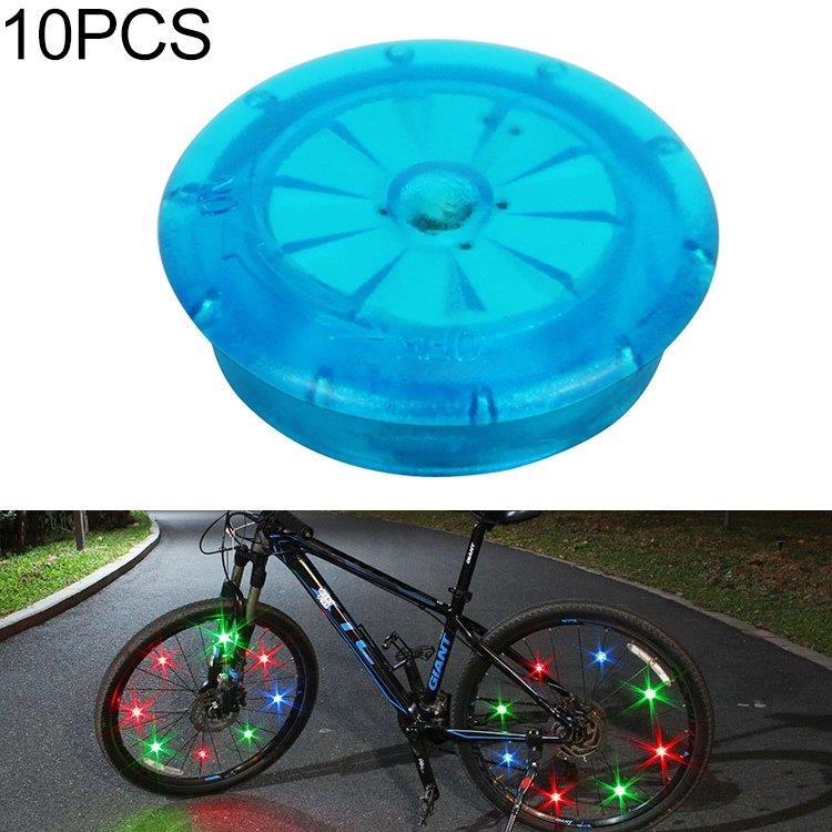 LED Cykelhjulsbelysning 10-pack Blå