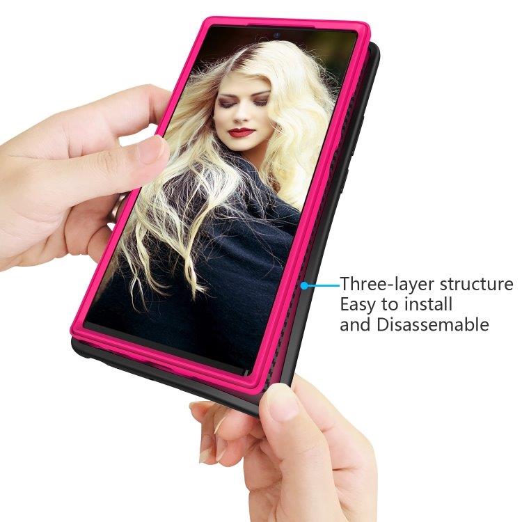 Mobilskal med vågmönster till Samsung Galaxy Note20 Ultra Svart & Rosa