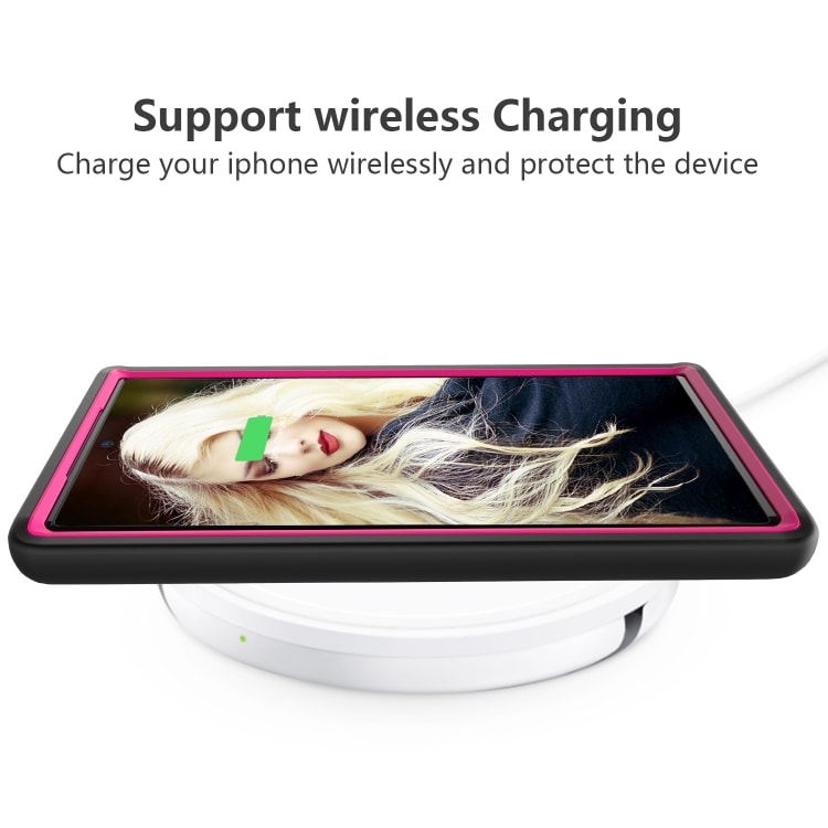 Mobilskal med vågmönster till Samsung Galaxy Note20 Ultra Svart & Rosa