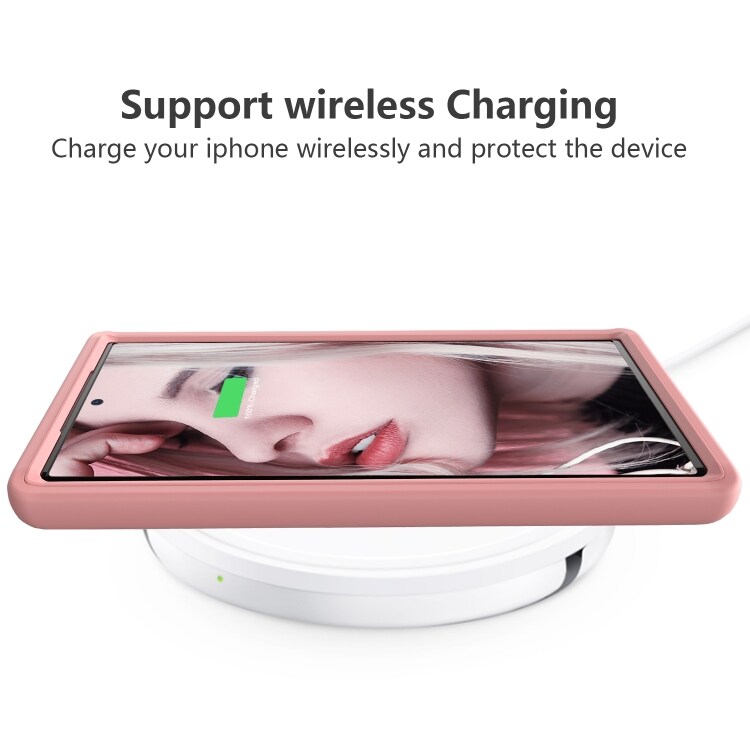 Mobilskal med vågmönster till Samsung Galaxy Note20 Ultra Rosa
