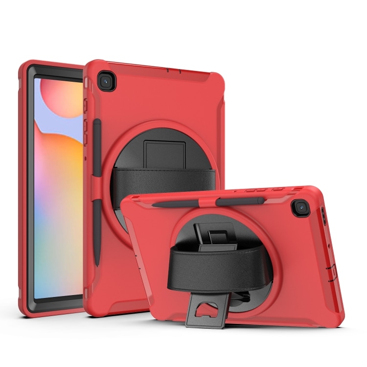 Fodral med roterbart ställ till Samsung Galaxy Tab S6 Lite Röd