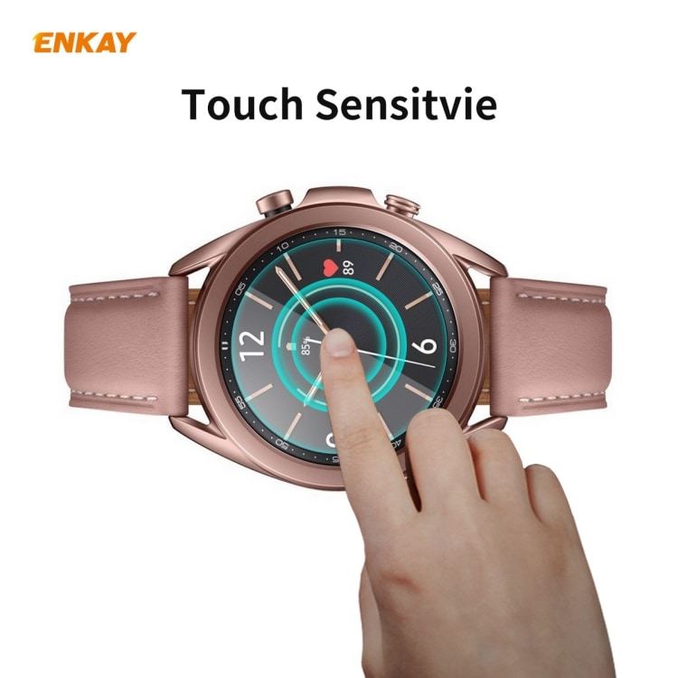 Tempererat skyddsglas till Samsung Galaxy Watch 3 41mm ENKAY Hat-Prince 0.2mm 9H 2.15D