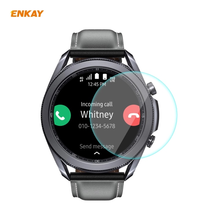 Tempererat skyddsglas till Samsung Galaxy Watch 3 45mm ENKAY Hat-Prince 0.2mm 9H 2.15D