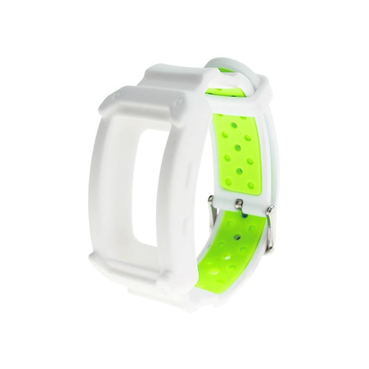 Klockarmband i silikon till Samsung Gear Fit2 / Pro Vit & Grön