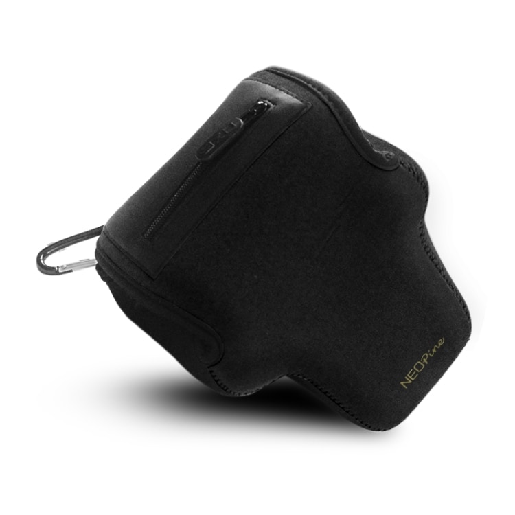 Skyddande triangelpåse med karbinhake till Sony A7R4 NEOpine Neoprene Svart