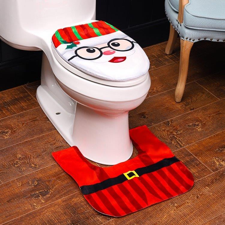 Juldekoration till badrummet - Röd