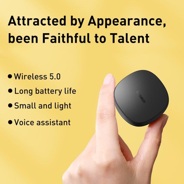Baseus True Wireless Bluetooth Headset med laddbox Svart